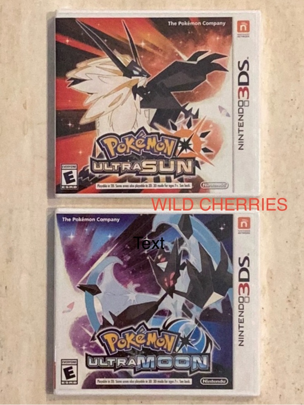 New Pokemon Ultra Sun Nintendo 3DS Game & Pokemon Ultra Moon 3DS Games Sealed